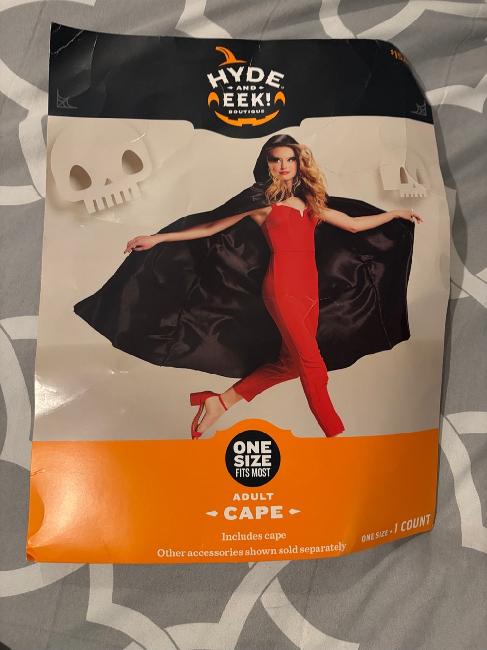 Spirit Black Adult Cape with Hood